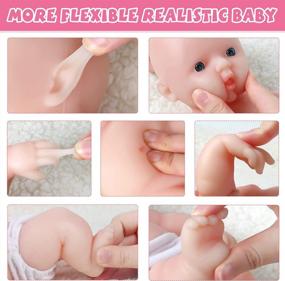 img 2 attached to Realistic IVITA 12 Inch Full Body Silicone Boy Baby Doll - Lifelike And Reborn With Platinum Material