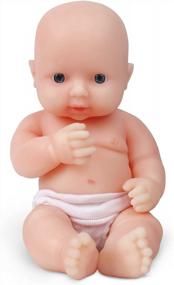 img 4 attached to Realistic IVITA 12 Inch Full Body Silicone Boy Baby Doll - Lifelike And Reborn With Platinum Material