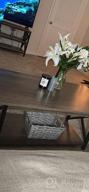 img 1 attached to Rustic Farmhouse Coffee Table With Storage Shelf For Living Room, Easy Assembly, Espresso - Large 𝟒𝟑.𝟑" X 𝟐𝟑.𝟔 review by Cameron Chandra