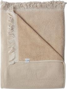 img 4 attached to Multipurpose Malibu Beach Blanket: Soft Cotton & Terry Cloth Towel Ideal For Pool, Camping, And Home Decor - 72" X 60