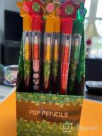 img 1 attached to 24 Pcs Pixel Miner Themed Multi Point Pencils Party Favor Mine Pixel Craft Classroom Rewards Prizes Goody Bag Treat Bag Stuffers review by Byron Howell