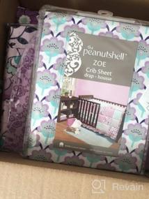img 7 attached to The Peanut Shell'S 4-In-1 Baby Girl Bedding Set, Gia Floral Coral/Aqua, Ideal For Optimal SEO