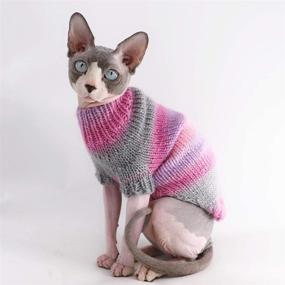 img 1 attached to Kitipcoo Clothes Hairless Sweaters 9 9 13 2 Cats