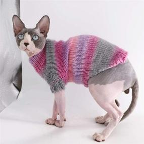 img 2 attached to Kitipcoo Clothes Hairless Sweaters 9 9 13 2 Cats