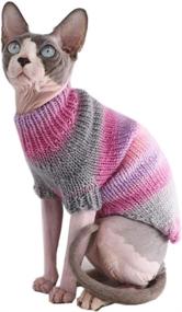 img 4 attached to Kitipcoo Clothes Hairless Sweaters 9 9 13 2 Cats