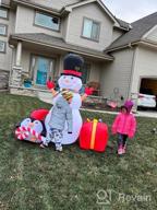 img 1 attached to 6 FT Inflatable Santa With LED Lights - Perfect Christmas Decorations For Outdoor Yard, Garden, Patio & Lawn Party! review by Chase Shetler
