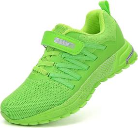 img 4 attached to 👟 KUBUA Lightweight Breathable Athletic Girls' Sneakers - Perfect for All-Day Activities