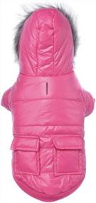 img 3 attached to Сохраняйте тепло и стильность с зимним пальто Lesypet Pink Dog для маленьких собак