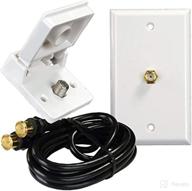 📺 jr products 47815 tv mounting kit, white - perfect for indoor/outdoor installation logo