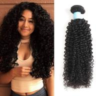 bly 7a mongolian afro kinky curly human hair 3 bundles unprocessed hair weave weft big hair for african american women natural color (12/14/16 inch, kinky curly black) logo