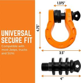 img 2 attached to GearAmerica Shackles Strength Securely Off Road Exterior Accessories - Towing Products & Winches