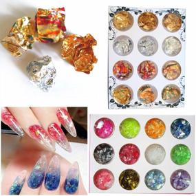 img 3 attached to Набор страз для дизайна ногтей: массивные блестки в виде бабочек, блестящие кристаллы, плоские драгоценные камни, фольга и многое другое - идеально подходит для самостоятельного маникюра и макияжа