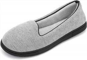 img 4 attached to RockDove Women'S Chenille Lightweight Closed Back Slipper