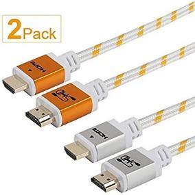 img 1 attached to 2-Pack Of 10-Foot Ultra HDMI Cables, 2.0V With 3D Support, Ethernet, 4K And 1080P Resolution - Available In Golden And Silver Colors By SHD