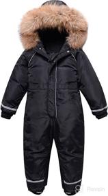 img 4 attached to Amropi Snowsuit Jumpsuit Winter Overalls Apparel & Accessories Baby Boys good for Clothing