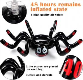 img 2 attached to Halloween Inflatable Spider Ring Toss Game: Perfect For Kids & Adults - Indoor/Outdoor Activity!