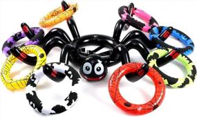 img 1 attached to Halloween Inflatable Spider Ring Toss Game: Perfect For Kids & Adults - Indoor/Outdoor Activity!