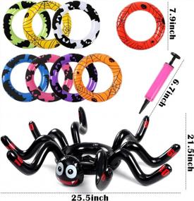 img 3 attached to Halloween Inflatable Spider Ring Toss Game: Perfect For Kids & Adults - Indoor/Outdoor Activity!