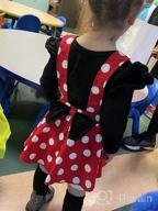 img 1 attached to Polka Dot Overall Dress With Ruffle Cloth And Matching Bow Skirt Set For Baby Girls review by Pradeep Dhimal