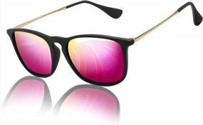 img 4 attached to Stylish And Safe: Protect Your Eyes With KALIYADI Polarized Vintage Sunglasses For Both Men And Women