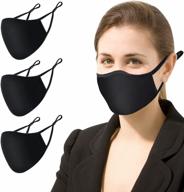 reusable cloth face mask for women men: myjoyday washable cotton masks with filter pocket logo