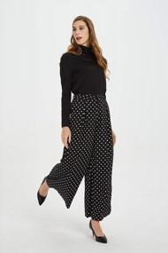 img 2 attached to Women'S High-Waist Palazzo Pants: Stylish And Comfortable Casual Trousers In Regular Sizing
