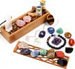 25 piece healing crystals & chakra stones set for meditation, chakra balance, reiki and rituals - includes cleansing selenite for enhanced healing energy logo