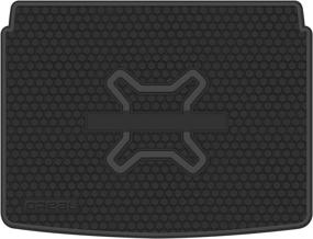 img 4 attached to 🚗 biosp Car Rear Trunk Mat Cargo Liner for Jeep Renegade 2015-2019 – All Weather Full Black Heavy Duty Rubber Custom Fit | Waterproof & Odorless