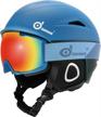 stay safe on the slopes with odoland ski helmet and goggles set for men, women, and youth logo
