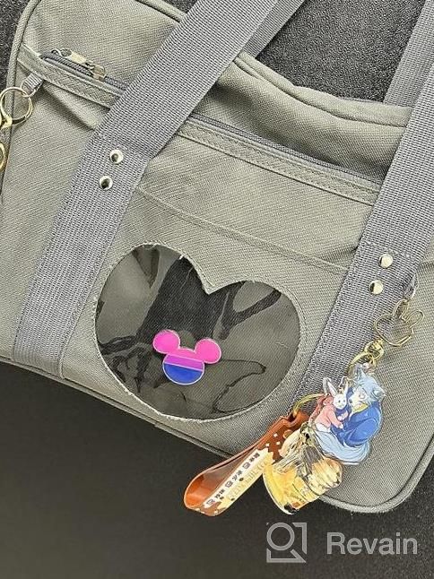 img 1 attached to Get Noticed With The Adorable STEAMEDBUN Kawaii Ita Bag Tote- The Perfect Japanese School Bag! review by Tracy Clark