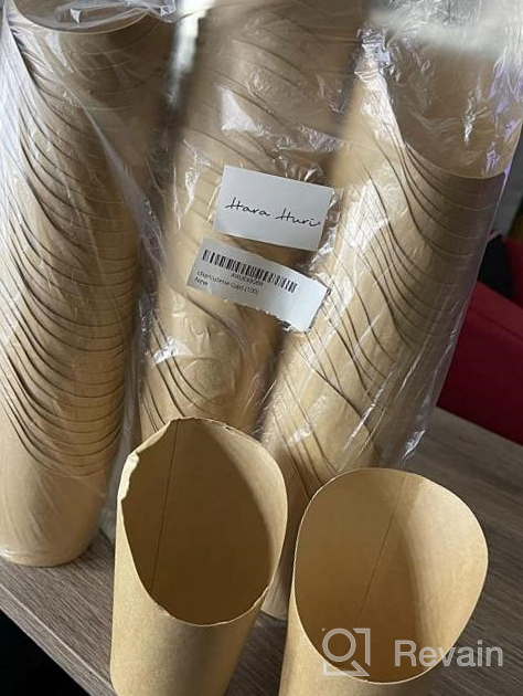 img 1 attached to 50 PCS Disposable Hara Huri Charcuterie Cups With French Fry Holder - 14 Oz Kraft Paper Cones And Paper For Elegant Charcuterie Displays, Perfect For All Occasions review by Don Olsen