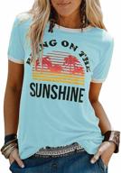 get summer-ready with yexipo women's bring on the sunshine t-shirt logo