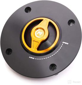 img 3 attached to Gold REVO CNC Quick Release Gas Fuel Cap Compatible With GSX-R 600 97-03 GSX-R 750 96-03 GSX-R 1000 01-02 V Strom 650 02-10