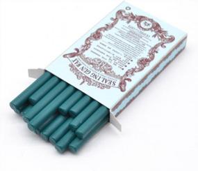 img 1 attached to 16Pcs/Pack Teal Green Antique Glue Gun Sealing Wax Stick For Vintage Sealing Stamp In 4Inch Length