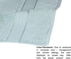img 2 attached to GLAMBURG 700 GSM Premium 8-Piece Towel Set - Contains 2 Bath Towels 30X54, 2 Hand Towels 16X28, 4 Wash Cloths 13X13 - Luxury Hotel & Spa Quality - Durable Ultra Soft Highly Absorbent - Sea Green