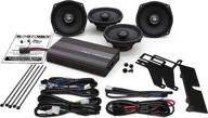 🔊 hogtunes 200w 4 channel amp + 5.25" front & rear speakers логотип