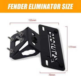 img 2 attached to High-Performance Ninja 400 Fender Eliminator Kit | License Plate Bracket for 2018-2021 Kawasaki Ninja 400 Z400 Motorcycles