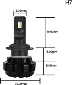 img 3 attached to H7 60 Вт 12000 люмен Светодиодные лампы для фар - 6000K холодный белый галоген Замена - 1 год гарантии (1 пара)