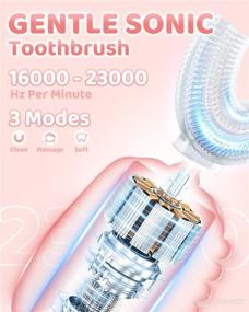 img 3 attached to 🦷 360° Ultrasonic Automatic Toothbrush for Effective Cleaning
