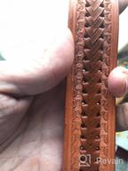 img 1 attached to Full Grain Leather Belt With Western Style Hand-Braiding - Casual And Versatile 1-1/2" (38Mm) Width - Assembled In The USA review by Brian Hazzard