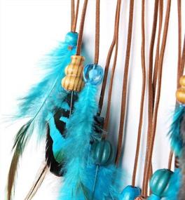 img 2 attached to AWAYTR Dream Catchers Wall Decor - Feather Dream Catcher Room And Bedroom Decoration Hanging Ornament For Home Decor Gift (Blue&Green)