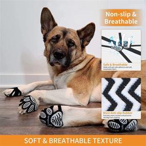 img 2 attached to 🐾 LOOBANI Dog Paw Pads: Non-Slip Protector for Dogs - Strong Traction, Prevent Slipping Indoors - Double Layer Reinforcement, Breathable - Customize with Cutting, Includes 16 Pads