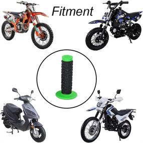 img 3 attached to 🏍️ High Performance Green 7/8-inch Motorcycle Handlebar Grips for Dirt Pit Bike ATV UTV