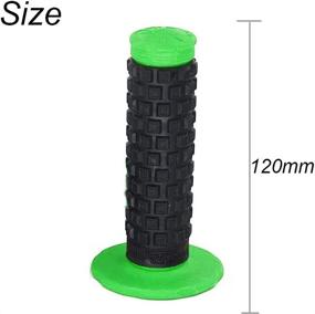 img 2 attached to 🏍️ High Performance Green 7/8-inch Motorcycle Handlebar Grips for Dirt Pit Bike ATV UTV