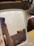 img 2 attached to 💡 Portable Touch Screen Makeup Mirror with Adjustable LED Brightness & USB Rechargeable by Jordan & Judy - Vanity Mirror review by Katalin Farkas ᠌