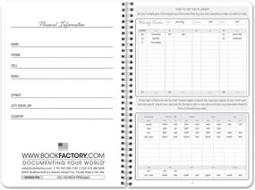 img 3 attached to BookFactory Simple Budget Planner - 6" X 9", 100 Pages: Simplified Home Budget Planning Wire-O Book