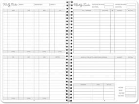 img 1 attached to BookFactory Simple Budget Planner - 6" X 9", 100 Pages: Simplified Home Budget Planning Wire-O Book