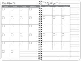 img 2 attached to BookFactory Simple Budget Planner - 6" X 9", 100 Pages: Simplified Home Budget Planning Wire-O Book