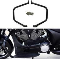 🏍️ ultimate protection: black motorcycle chrome engine guard crash bars for victory cross country tour cross roads magnum логотип