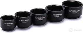 img 3 attached to 🔧 CASOMAN 5-Piece Low Profile Oil Filter Socket Set - Easy Removal and Installation, 6 Point Design (24mm, 27mm, 29mm, 32mm, 36mm, CR-V)